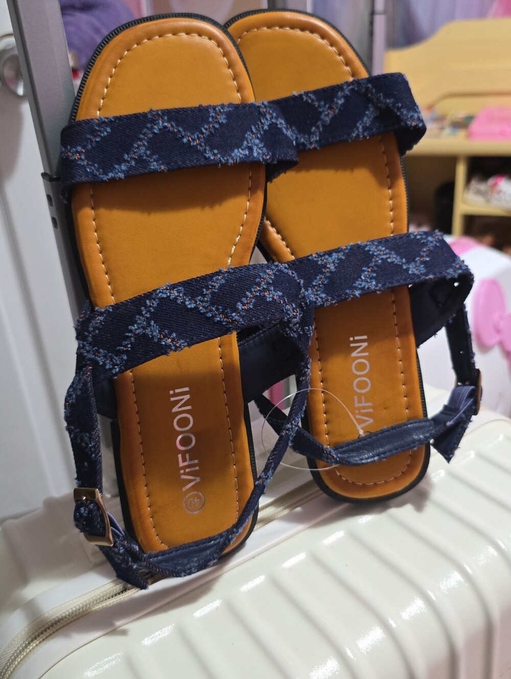 Kids Navy Strappy Sandals - Comfortable Casual Footwear